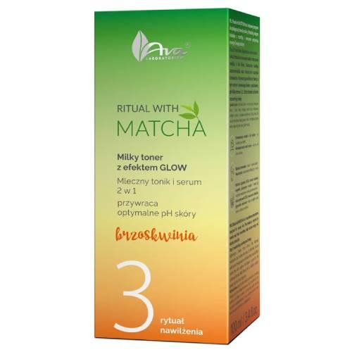 Miniaturka artykułu - AVA Ritual with Matcha 3 Milky Toner z efektem glow przywraca prawidłowe pH sk&oacute;ry, 50 ml