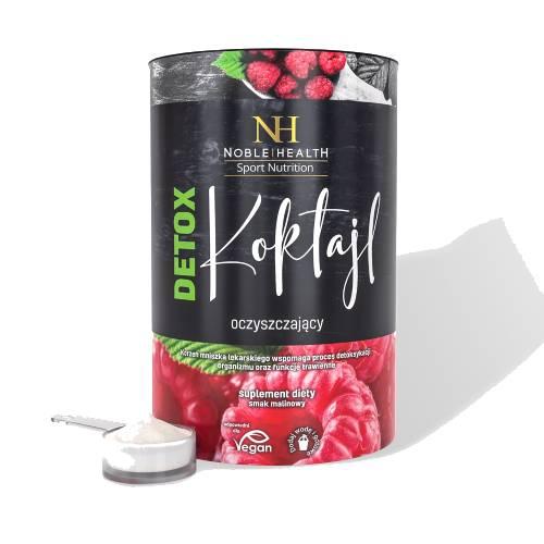 Miniaturka artykułu - NOBLE HEALTH Koktajl malinowy oczyszczający Paulina Sykut-Jeżyna, 150 g