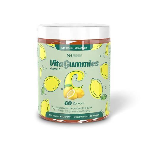 Miniaturka artykułu - Noble Health VitaGummies Witamina C w żelkach, 60 szt. KR&Oacute;TKA DATA 30.09.2026