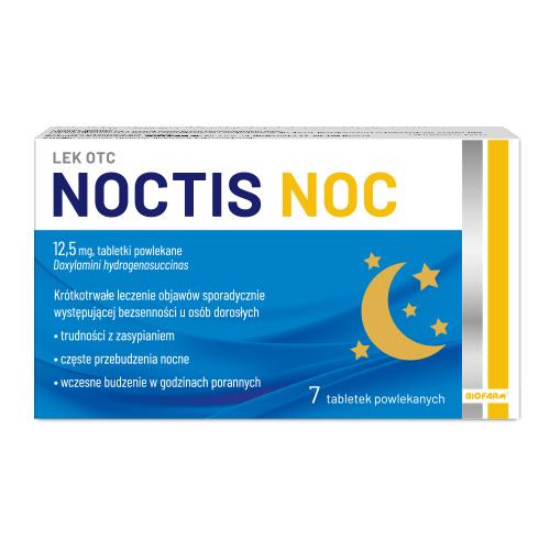 Miniaturka artykułu - Noctis Noc 12,5mg - Lek na bezsenność, 7 tabletek