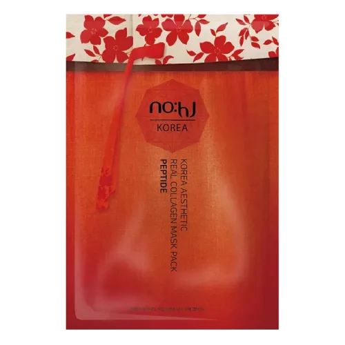 Miniaturka artykułu - NO:HJ Korea Aesthetic Real Collagen Mask Maseczka kolagenowa z peptydami, 26 g