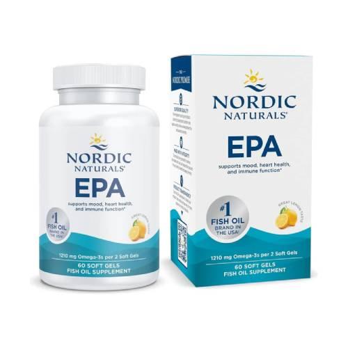 Miniaturka artykułu - Nordic Naturals EPA 1210 mg o smaku cytrynowym, 60 kaps.