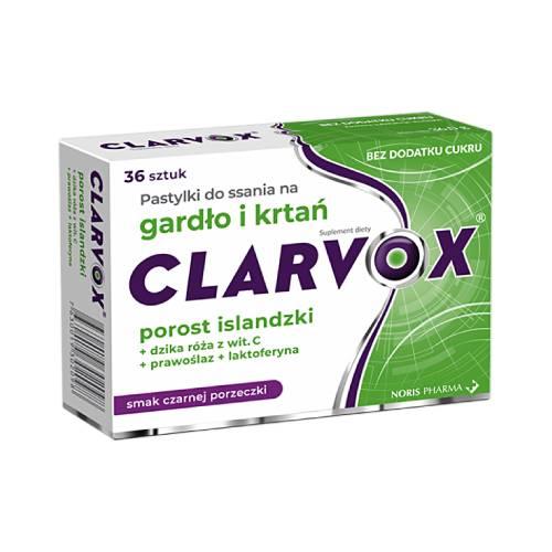Miniaturka artykułu - Clarvox pastylki do ssania - smak porzeczkowy, 36 szt.