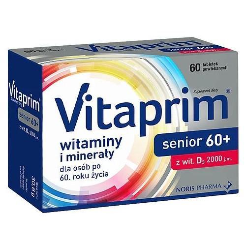 Miniaturka artykułu - Vitaprim Senior 60+, 60tabl. USZKODZONE TEKTUROWE OPAKOWANIE