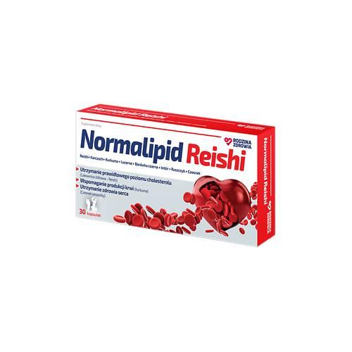 Miniaturka artykułu - Rodzina Zdrowia Normalipid Reishi, 30 kaps. 
