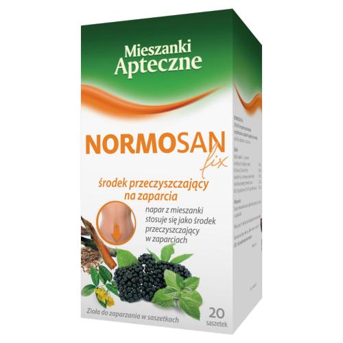 Miniaturka artykułu - Normosan Fix Środek przeczyszczający na zaparcia, 20 saszetek