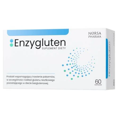 Miniaturka artykułu - NORSA PHARMA Enzygluten, 60 kaps.