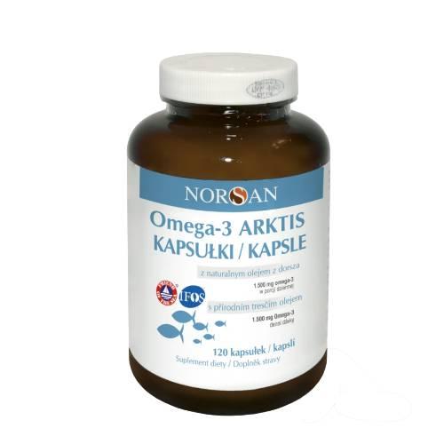 Miniaturka artykułu - Norsan Omega-3 Arktis, 120 kaps.
