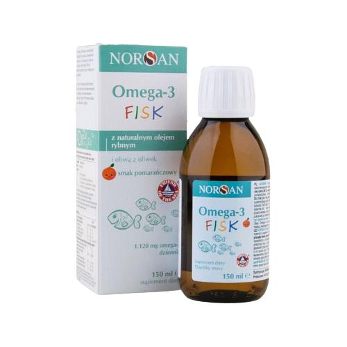 Miniaturka artykułu - NORSAN Omega-3 Fisk, 150 ml