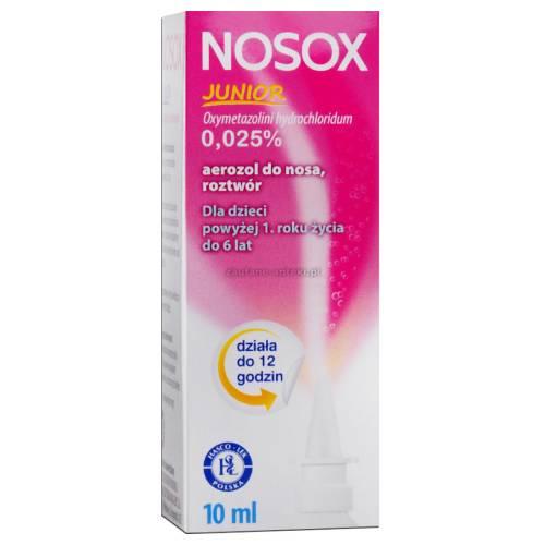 Miniaturka artykułu - NOSOX Junior 0,025% Aerozol do nosa, 10ml