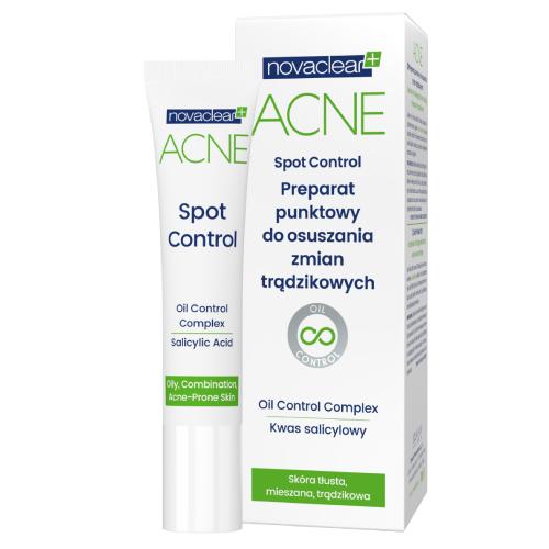 Miniaturka artykułu - NOVACLEAR ACNE Preparat punktowy do osuszania zmian trądzikowych, 10 ml