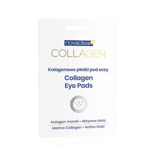 Miniaturka artykułu - NOVACLEAR Collagen Kolagenowe płatki pod oczy, 1kpl.