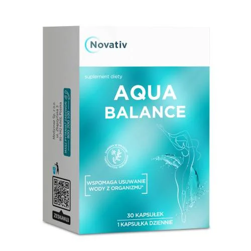Miniaturka artykułu - Novativ Aqua Balance, 30kaps.