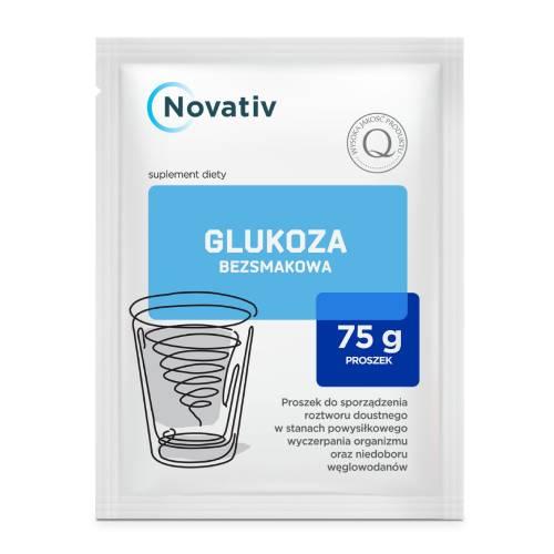 Miniaturka artykułu - Novativ Glukoza bezsmakowa w proszku, 75 g