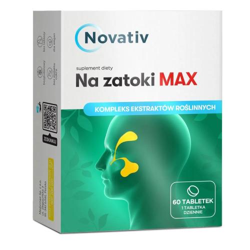 Miniaturka artykułu - Novativ Na zatoki Max, 60 tabl.
