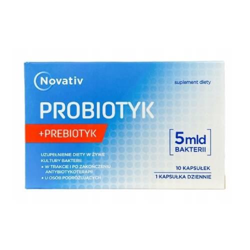 Miniaturka artykułu - Novativ Probiotyk 5 mld bakterii, 10kaps.