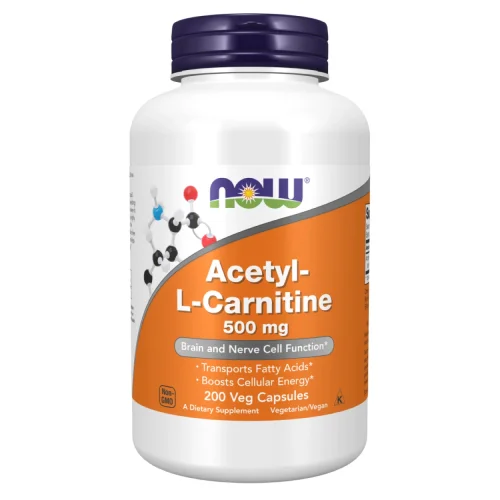 Miniaturka artykułu - NOW Acetyl- L-Carnitine 500mg - 200kaps