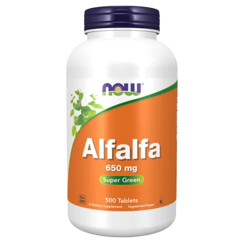 Miniaturka artykułu - NOW Alfalfa 650mg- 500 tabl.