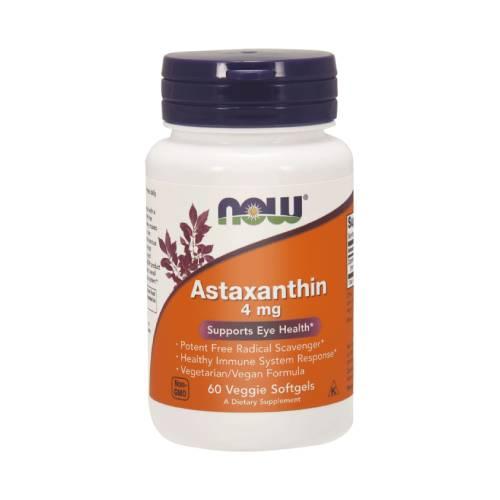 Miniaturka artykułu - NOW Astaxanthin 4mg, 60 kaps.