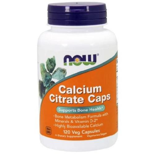 Miniaturka artykułu - NOW Calcium Citrate Caps 150mg, 120kaps.