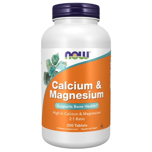 Miniaturka artykułu - NOW Calcium & Magnesium- 250 tabl.