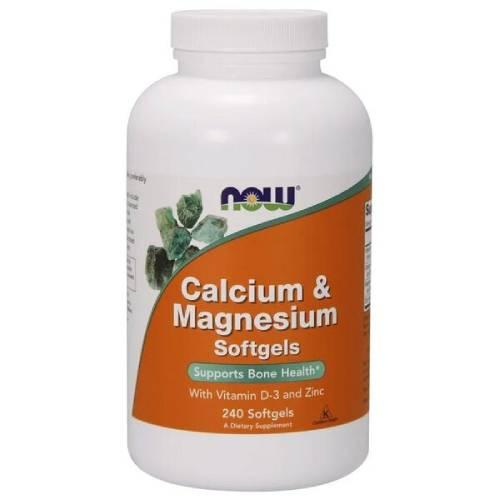 Miniaturka artykułu - Now Calcium&Magnesium witamina d3, 240 kaps.