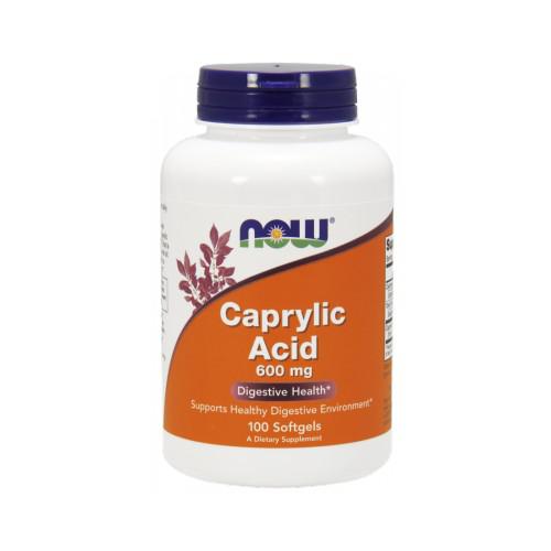 Miniaturka artykułu - NOW Caprylic Acid, 100 kaps.