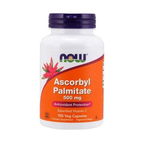 Miniaturka artykułu - NOW FOODS Ascorbyl Palmitate 500 mg, 100 kaps.