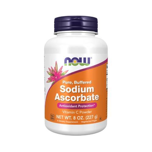 Miniaturka artykułu - Now Foods Askorbinian Sodu Puder, 227 g