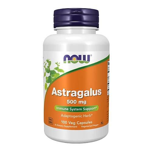 Miniaturka artykułu - Now Foods Astragalus traganek 500 mg, 100 kaps.