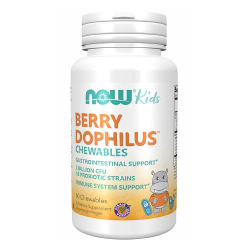 Miniaturka artykułu - NOW FOODS BERRY DOPHILUS Probiotyk, 60 tabletek 