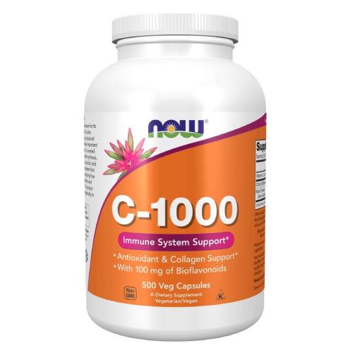 Miniaturka artykułu - NOW FOODS C-1000 bioflawonoidy + rutyna, 500 kaps.