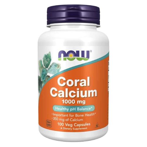 Miniaturka artykułu - Now Foods Coral Calcium 1000 mg, 100 kaps.
