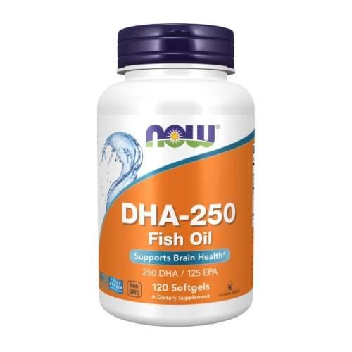 Miniaturka artykułu - NOW FOODS DHA 250mg, 120 kaps.