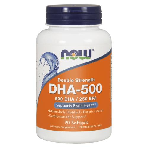 Miniaturka artykułu - Now Foods DHA 500 mg, 90 kaps.