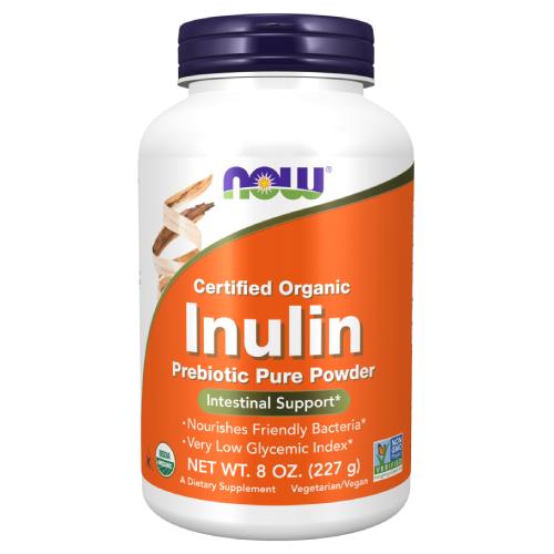 Miniaturka artykułu - Now Foods Inulin Prebiotic Pure Powder Inulina Prebiotyk w proszku, 227 g