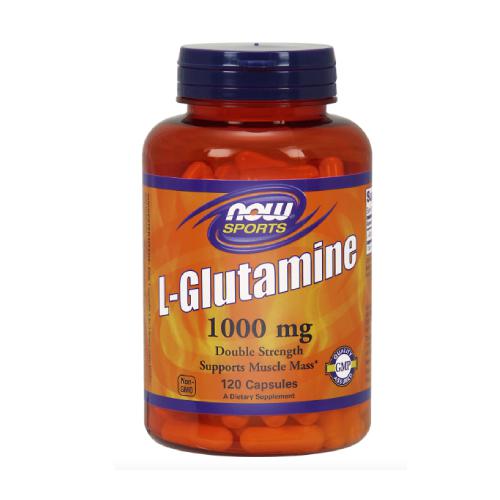 Miniaturka artykułu - NOW Foods L-Glutamina 1000 mg, 120kaps.