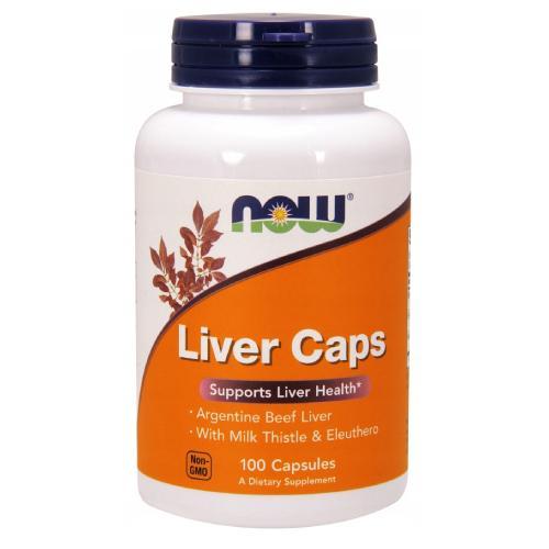 Miniaturka artykułu - Now Foods Liver Caps Wsparcie wątroby, 100 kaps. KR&Oacute;TKA DATA 30.06.2026