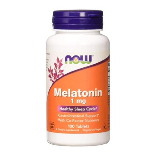 Miniaturka artykułu - NOW Foods Melatonina 1 mg z niacyną, witaminą B i magnezem, 100 tabl.