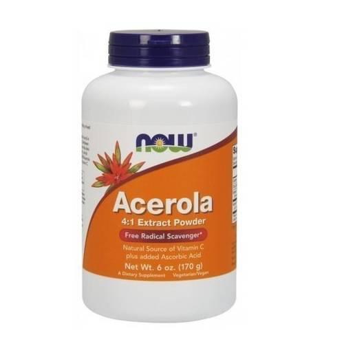 Miniaturka artykułu - NOW FOODS Wyciąg z owocu Aceroli (4:1), 170g