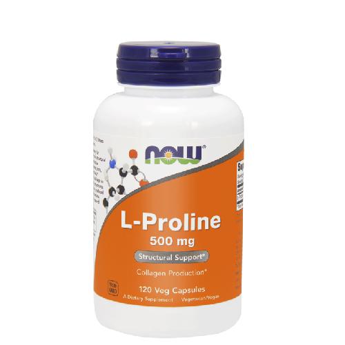 Miniaturka artykułu - NOW L-Proline 500mg- 120 kaps.