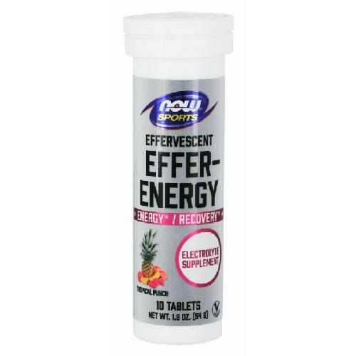 Miniaturka artykułu - Now Sports Effer-ENERGY Tropical Punch, 10 tabletek musujących