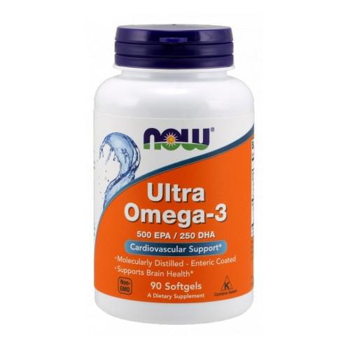 Miniaturka artykułu - NOW Ultra Omega 3- 90 kaps.