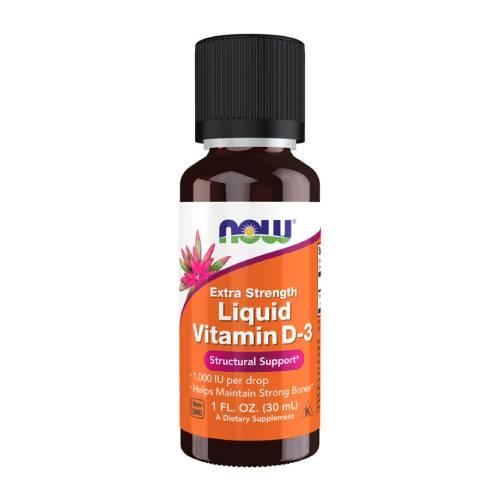Miniaturka artykułu - NOW Vitamin D-3 Liquid- 30ml