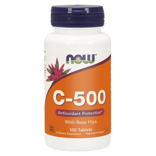 Miniaturka artykułu - Now Witamina C 500 mg z Dziką r&oacute;żą, 100tabl.