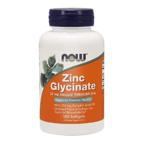 Miniaturka artykułu - Now Zinc Glycinate, 120kaps.