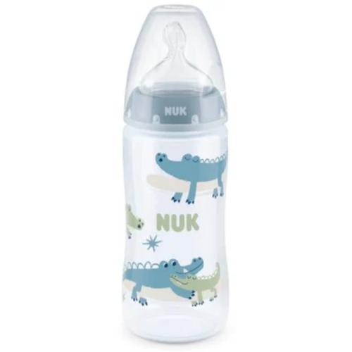 Miniaturka artykułu - NUK Butelka First Choice Plus ze wskaźnikiem temperatury 6-18m niebieska360ml