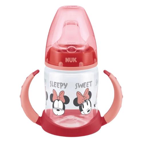 Miniaturka artykułu - NUK Butelka niekapek Disney Miki ze wskaźnikiem temperatury 743944A 6-18m czerwony, 150ml