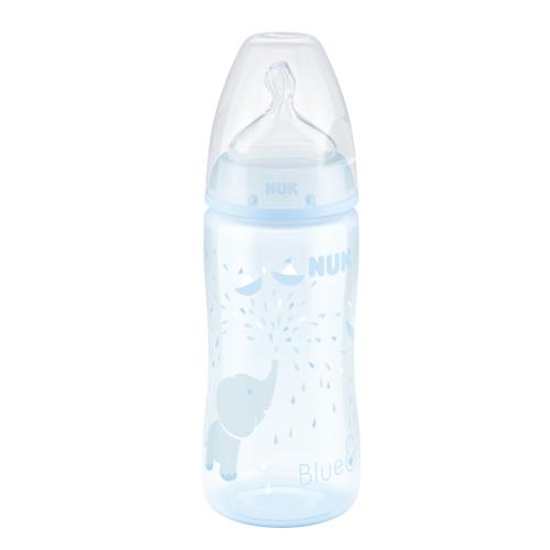 Miniaturka artykułu - NUK FC+ Butelka niemowlęca BabyBlue ze smoczkiem silikonowym M - 300 ml