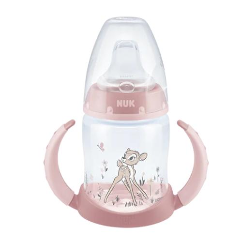 Miniaturka artykułu - NUK FIRST CHOICE Butelka z uchwytami i wskaźnikiem temperatury (6-18m) Disney BAMBI, 150ml